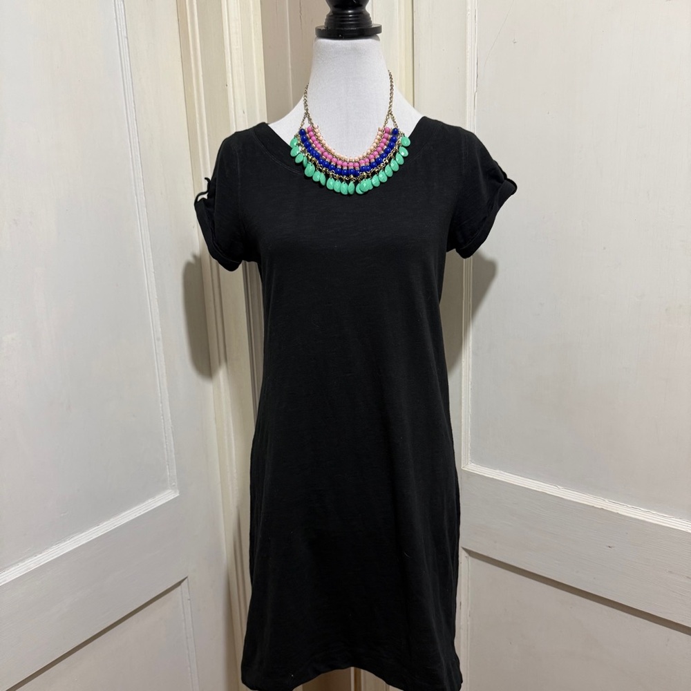 Banana Republic Charcoal Tee Shirt Dress